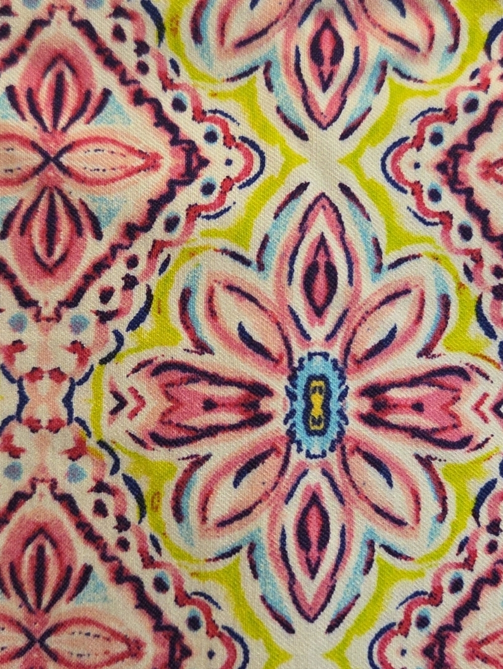 Rafaella  Activewear Skort, Size XL Goemetric Print Pink And Yellow - Picture 3 of 9